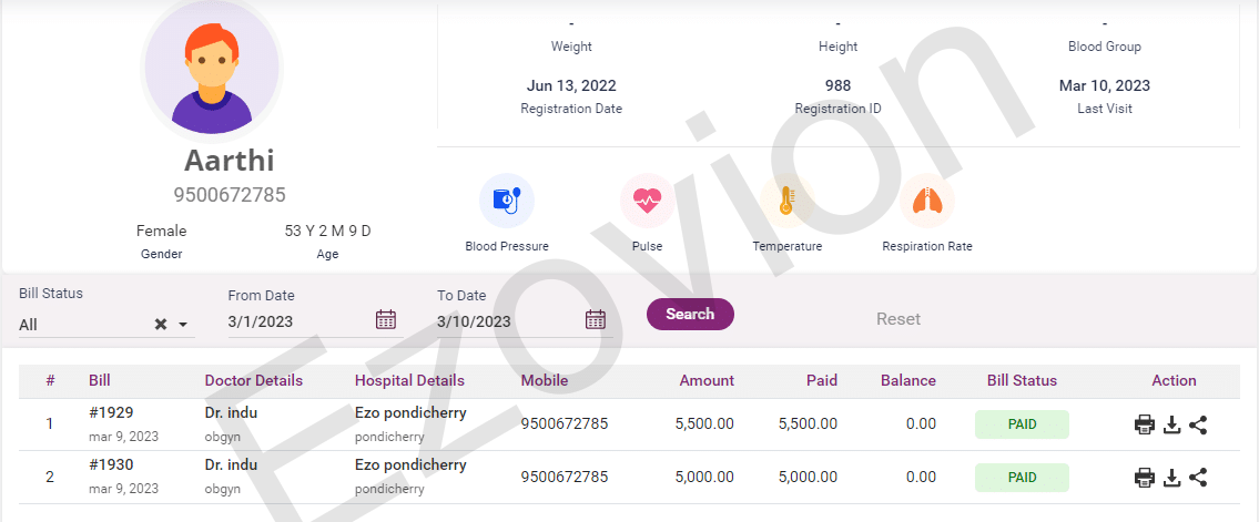 Billing Details