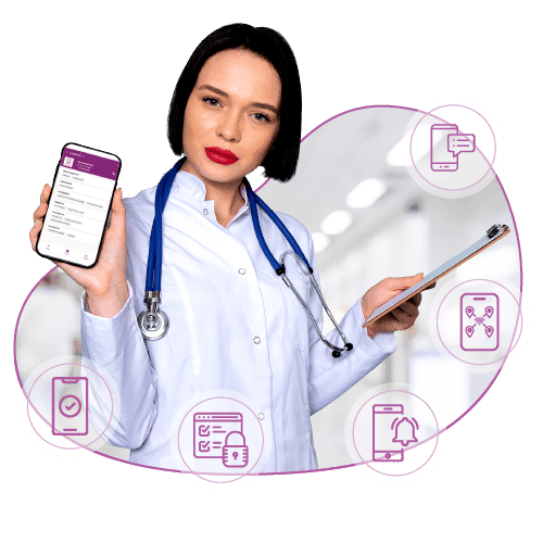 Increase patient’s engagement and ownership of their own health with SMS communication mobile app and patient portal