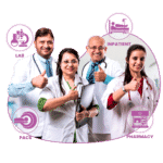 Integrated with pharmacy, lab, and radiology departments