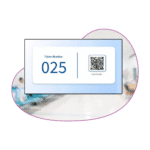 Auto-generated token number for checked-in patients