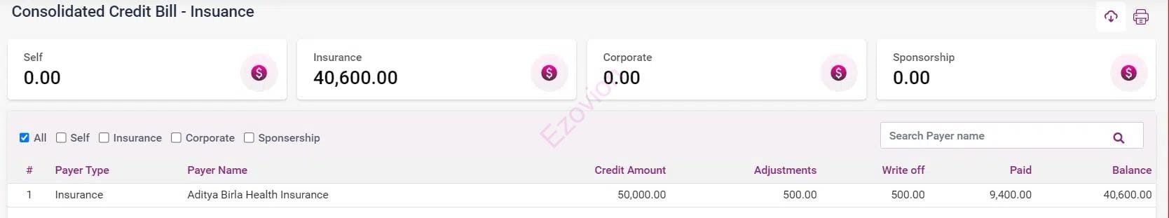 Payment Processing and Outstanding