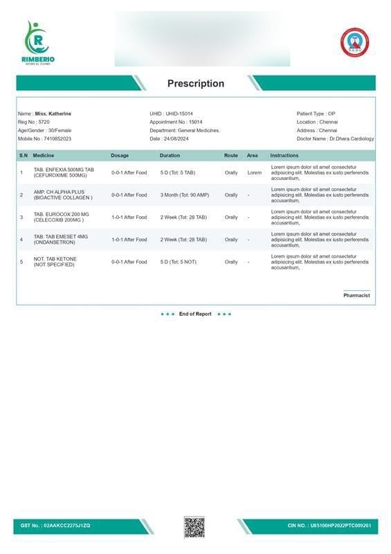 SRM Group prescription