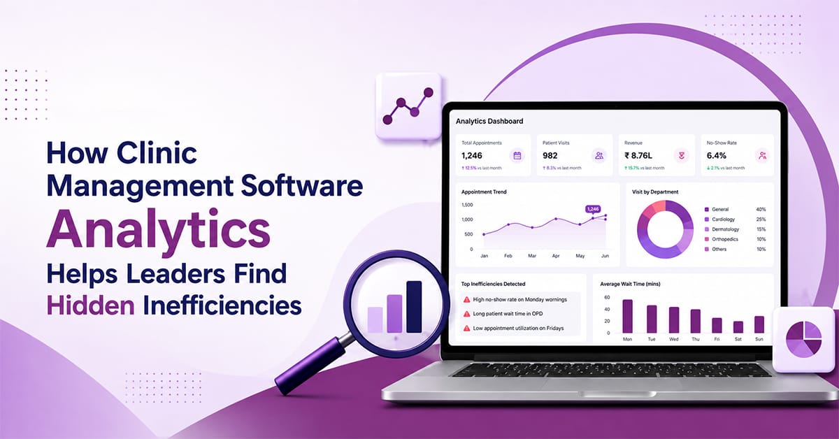 How Clinic Management Software Analytics Helps Leaders Find Hidden Inefficiencies