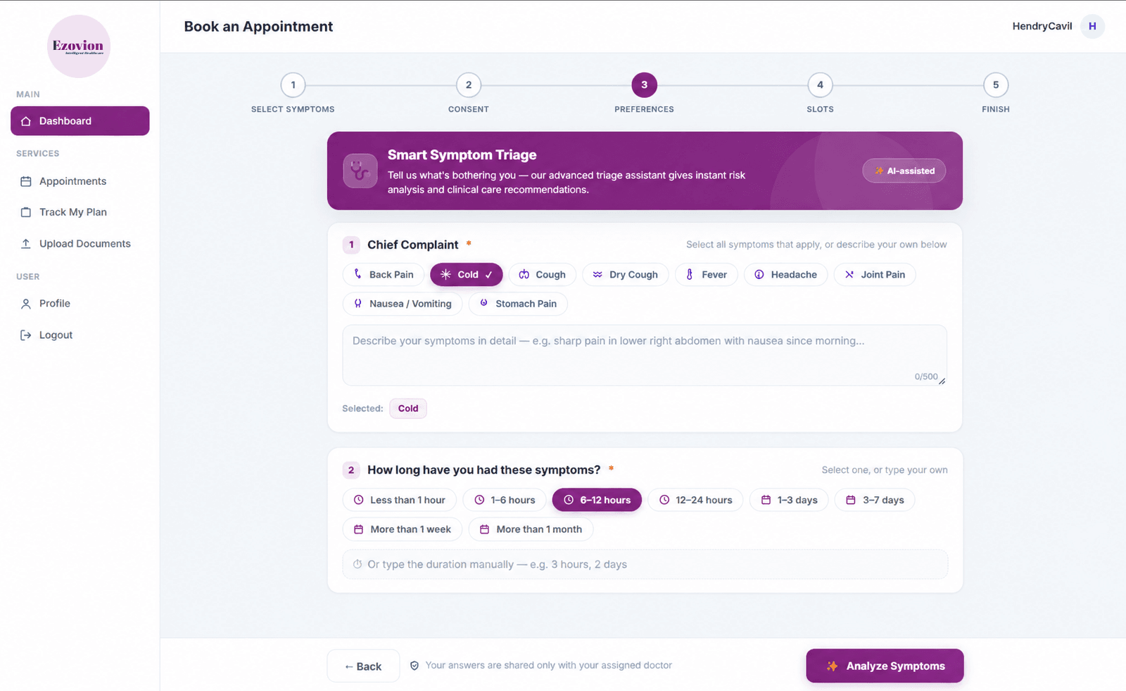 symptoms checker
